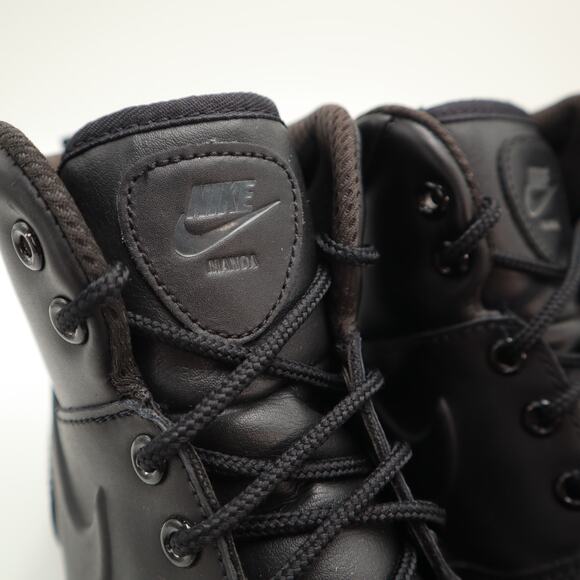 Nike Manoa Triple Black Boots Mens Size 8 Leather Mid Shoes Outdoor 454350-003 main image 7